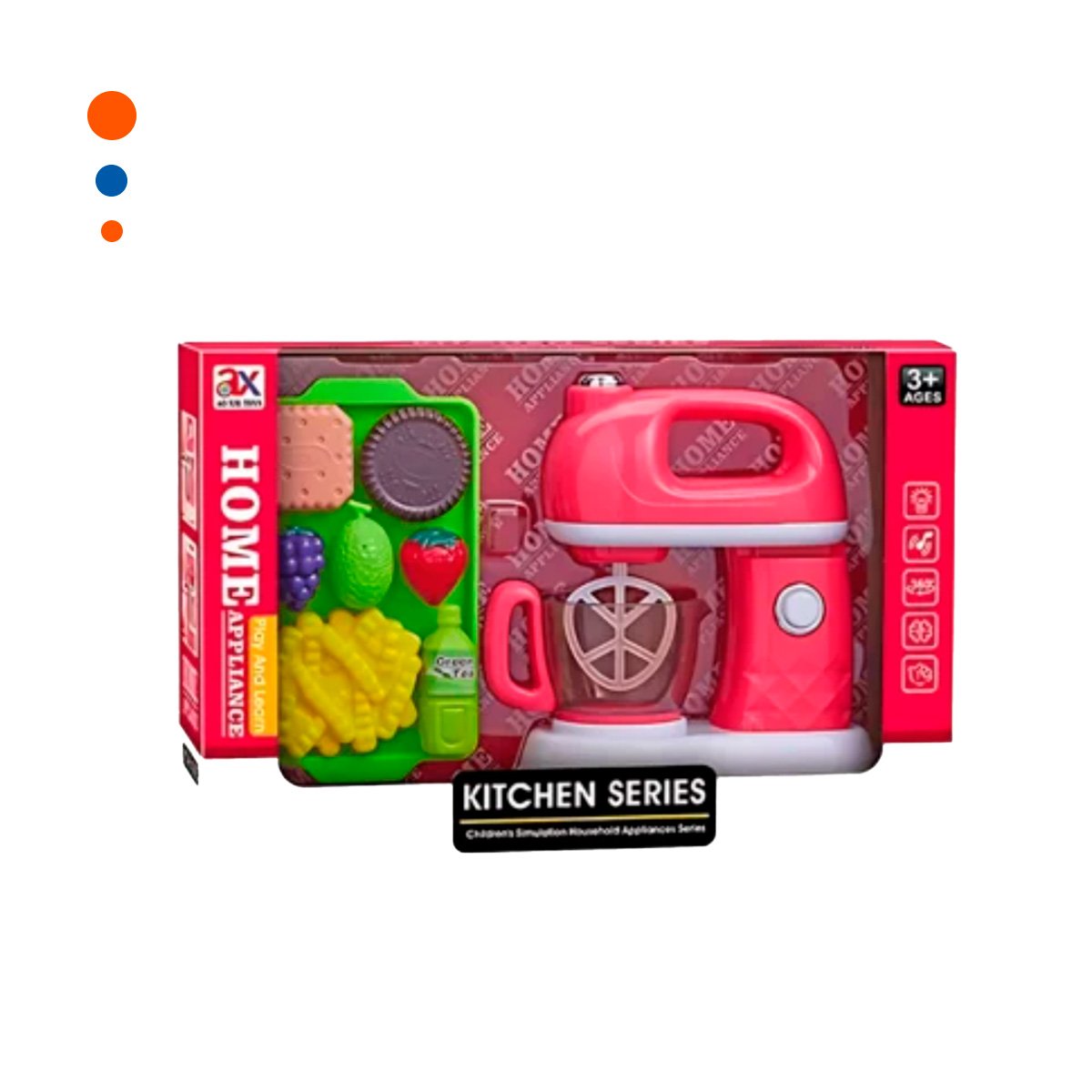 JUGUETE BATIDORA Y TABLA CON ALIMENTOS PARA JUEGO DE COCINA EN CASA - 3