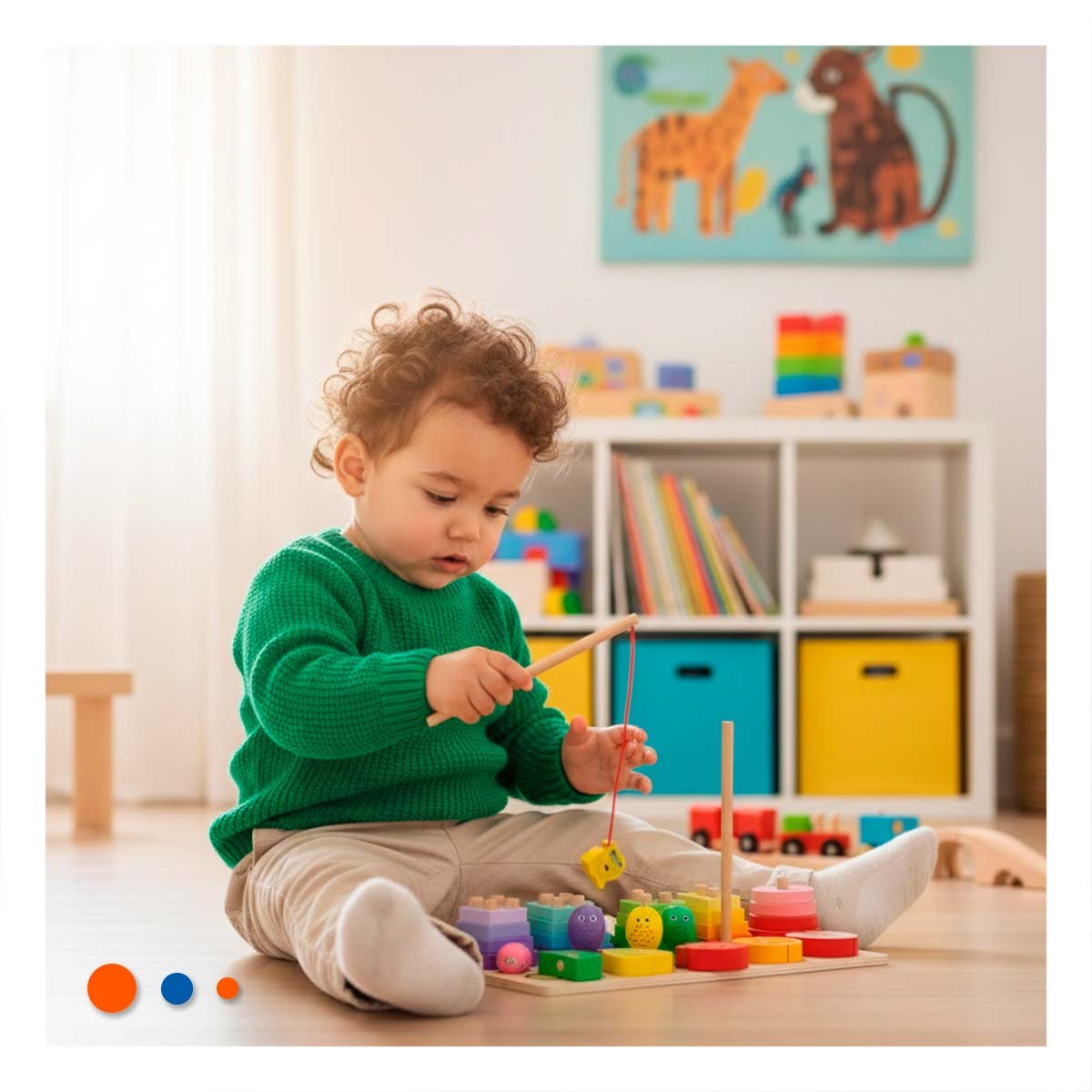 FORMACION EDUCATIVA MULTICOLOR CON FIGURAS GEOMETRICAS YREGALO STICKER - 2