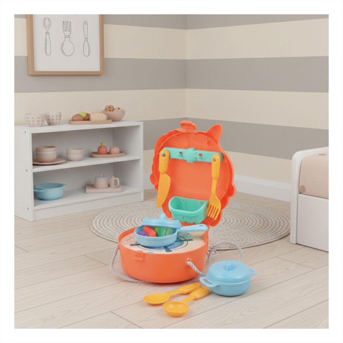PACK12 OPCION INFANTIL UNICORNIO COCINA DE JUEGO EN ESPACIOS DE CASA - 5