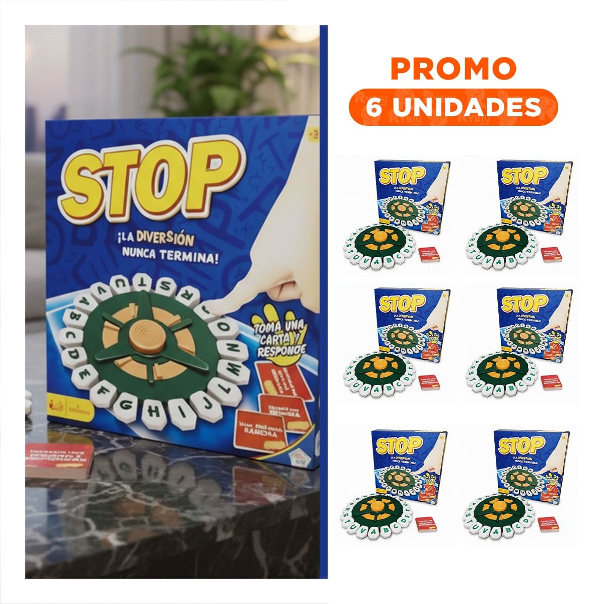 PACK6 ENTRETENIMIENTO DE MESA PARA PASATIEMPOS SOCIALES EN CASA - 1