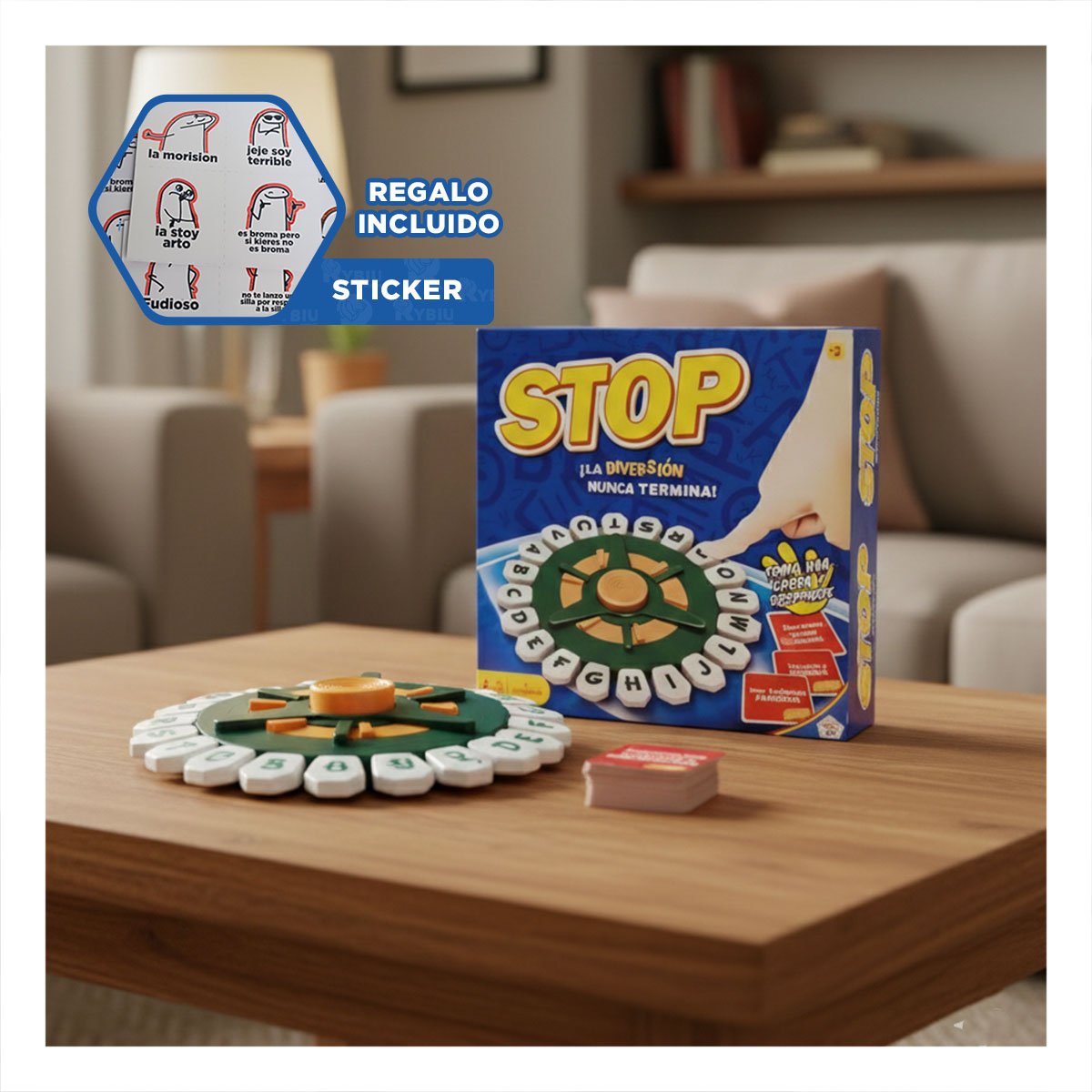 TABLERO DE MESA CLASICO PARA JUEGOS EN CASA CON AMIGOS YREGALO STICKER - 1