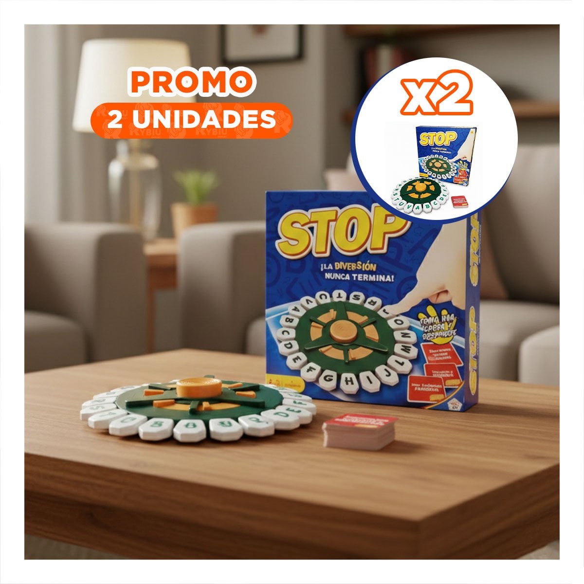 PACK2 JUEGO SOCIAL Y FAMILIAR DE MESA EN CASA Y REUNIONES YREGALO STICKER - 1