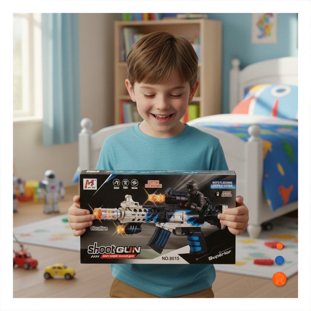 PACK2 PRODUCTO DE ACCION INFANTIL CON FIGURA SUPERIOR CON LUZ Y SONIDO YREGALO STICKER - 3