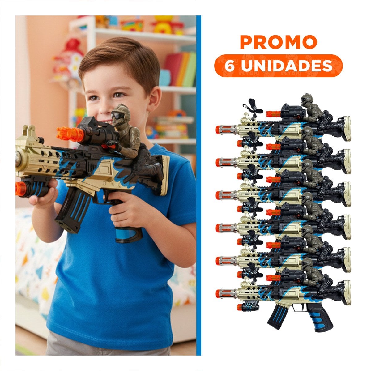 PACK6 JUEGO INFANTIL INTERACTIVO CON FIGURA SUPERIOR CON LUZ Y SONIDO - 1