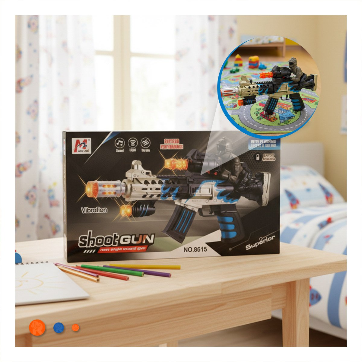 PACK6 JUEGO INFANTIL INTERACTIVO CON FIGURA SUPERIOR CON LUZ Y SONIDO - 5
