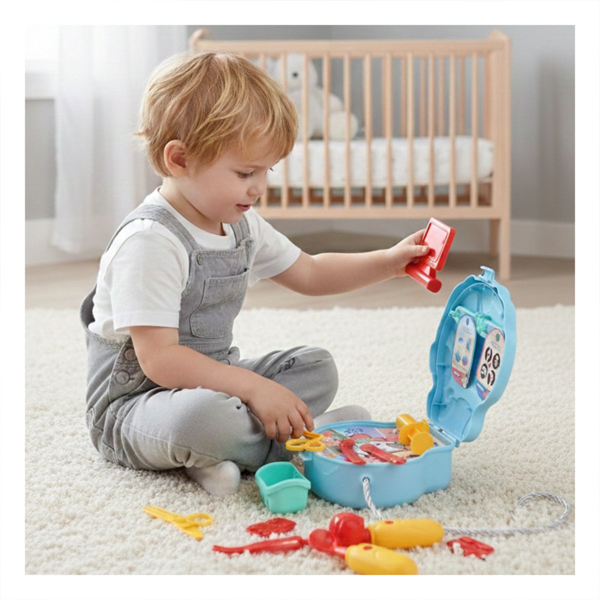 PACK4 BOLSO UNICORNIO PARA JUEGO MEDICO INFANTIL CON ACCESORIOS DE FANTASIA - 5