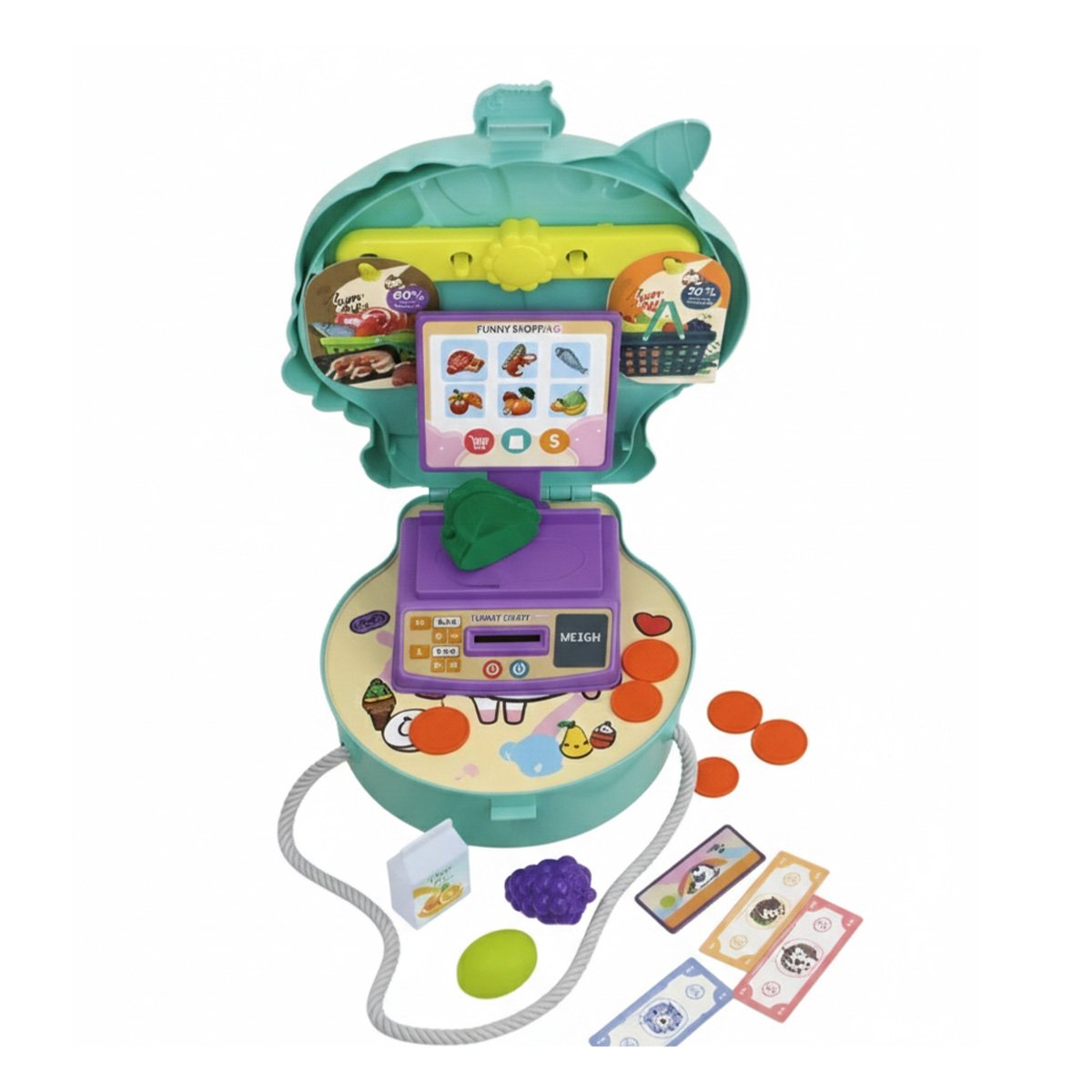 KIT UNICORNIO DE SUPERMERCADO CON ACCESORIOS PARA JUEGO IMAGINATIVO YREGALO STICKER - 3