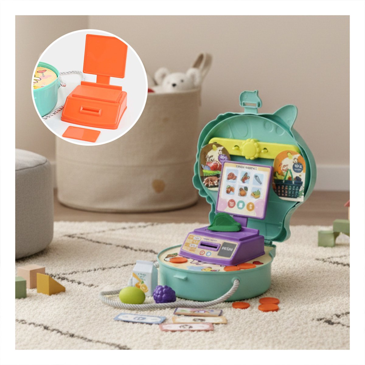 KIT UNICORNIO DE SUPERMERCADO CON ACCESORIOS PARA JUEGO IMAGINATIVO YREGALO STICKER - 5