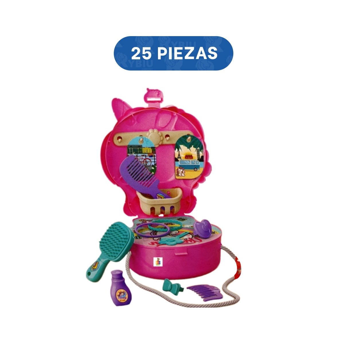 BOLSA UNICORNIO CON ACCESORIOS DE VIAJE PARA JUEGO IMAGINATIVO EN ESPACIOS CERRADOS - 3
