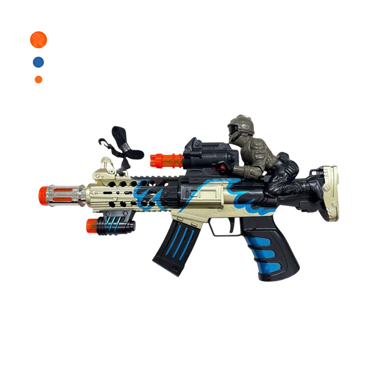 PACK12 PRODUCTO DE JUEGO ACTIVO CON SOLDADO INTEGRADO CON LUZ Y SONIDO YREGALO STICKER - 2