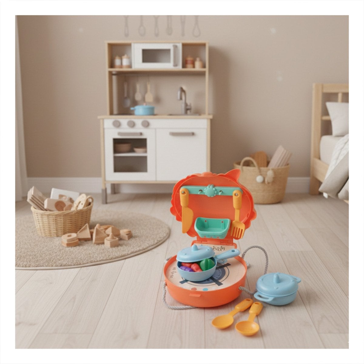 SET UNICORNIO COCINA DE JUEGO CON ACCESORIOS PARA NINOS EN ESPACIOS DEL HOGAR - 2