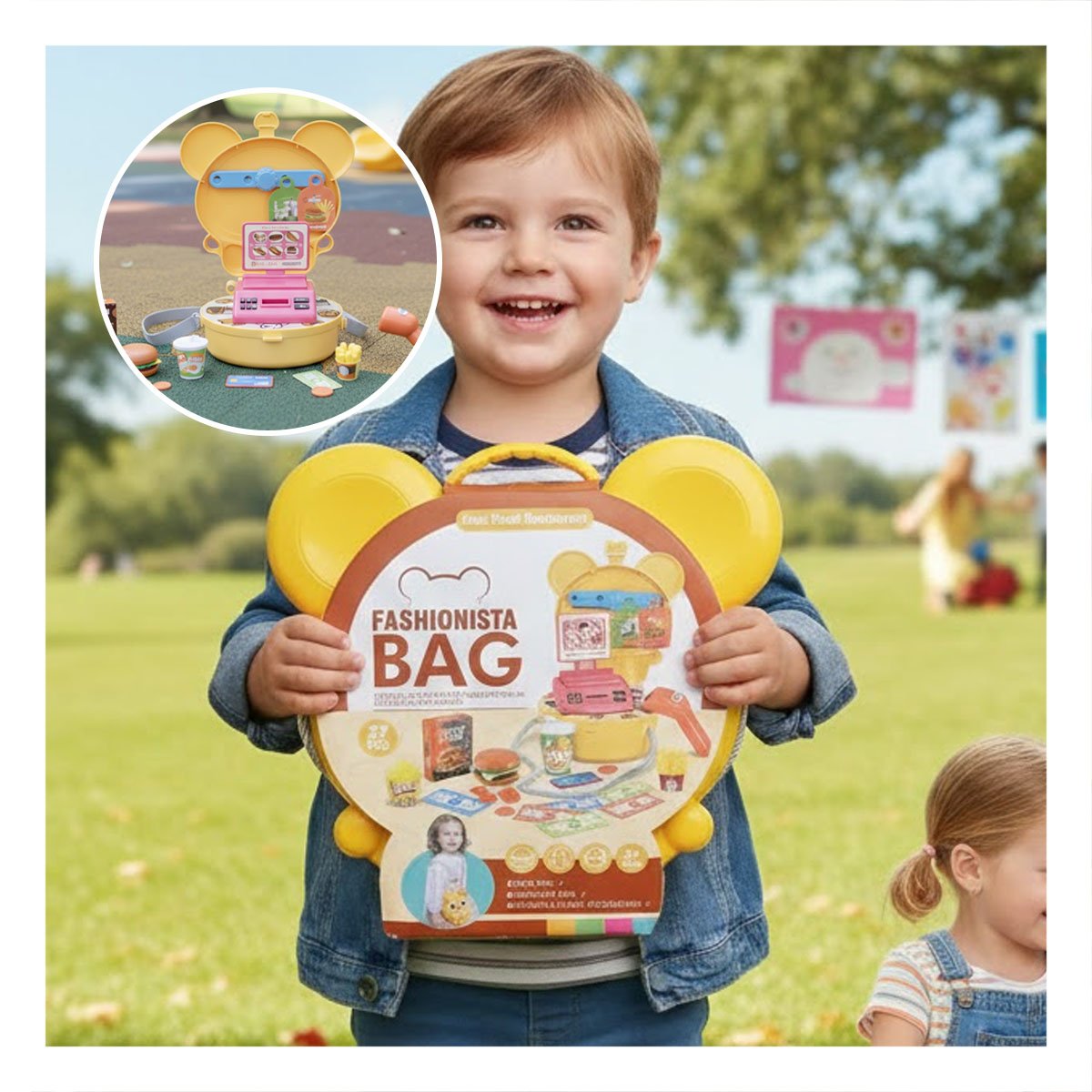 PACK2 PACK INFANTIL OREJITAS RESTAURANTE DE COMIDA RAPIDA 27 PIEZAS PARA JUEGO DE ROL - 5