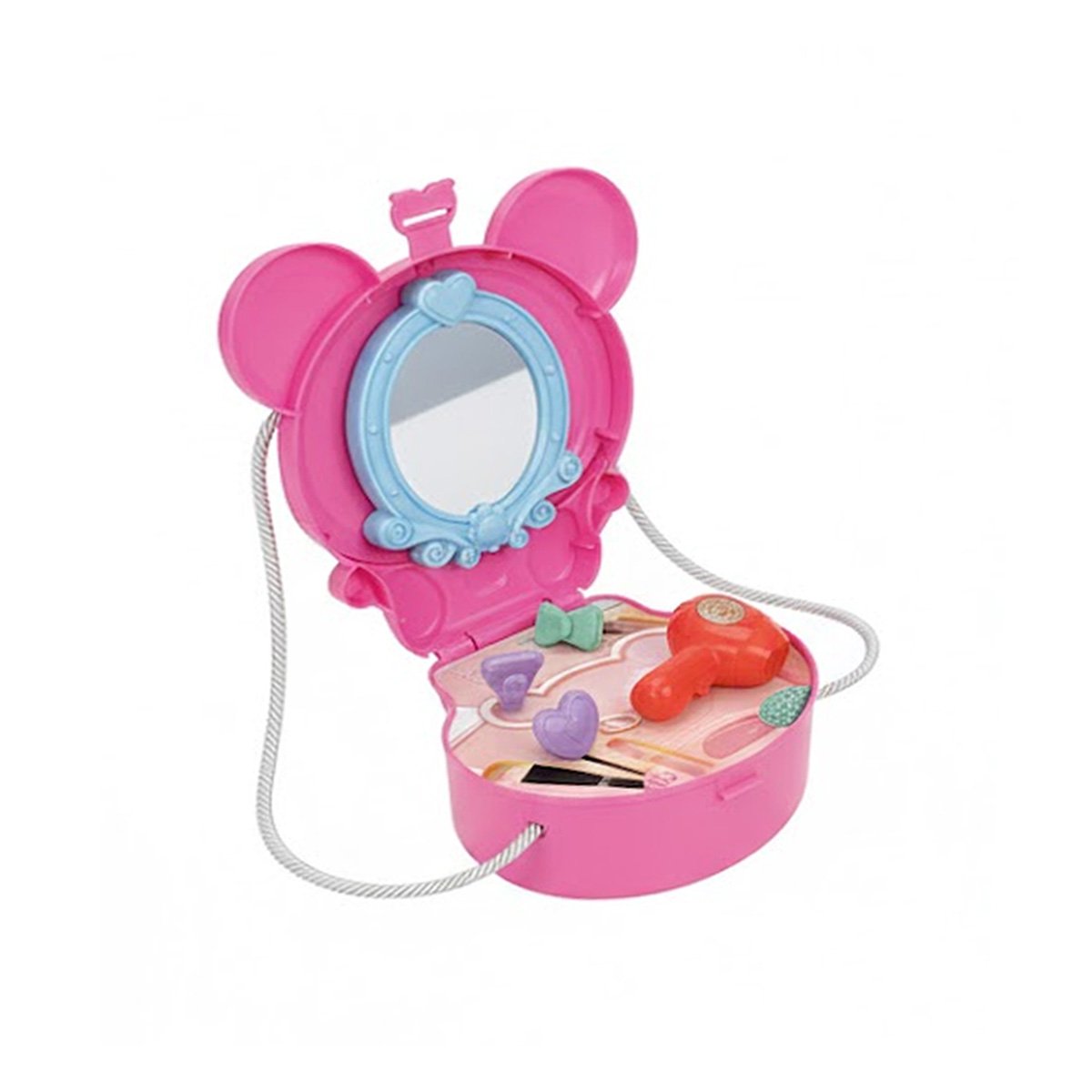 MALETIN INFANTIL CON OREJITAS Y TOCADOR DE MAQUILLAJE 19 PIEZAS PARA DIVERSION YPAPEL REGALO - 1