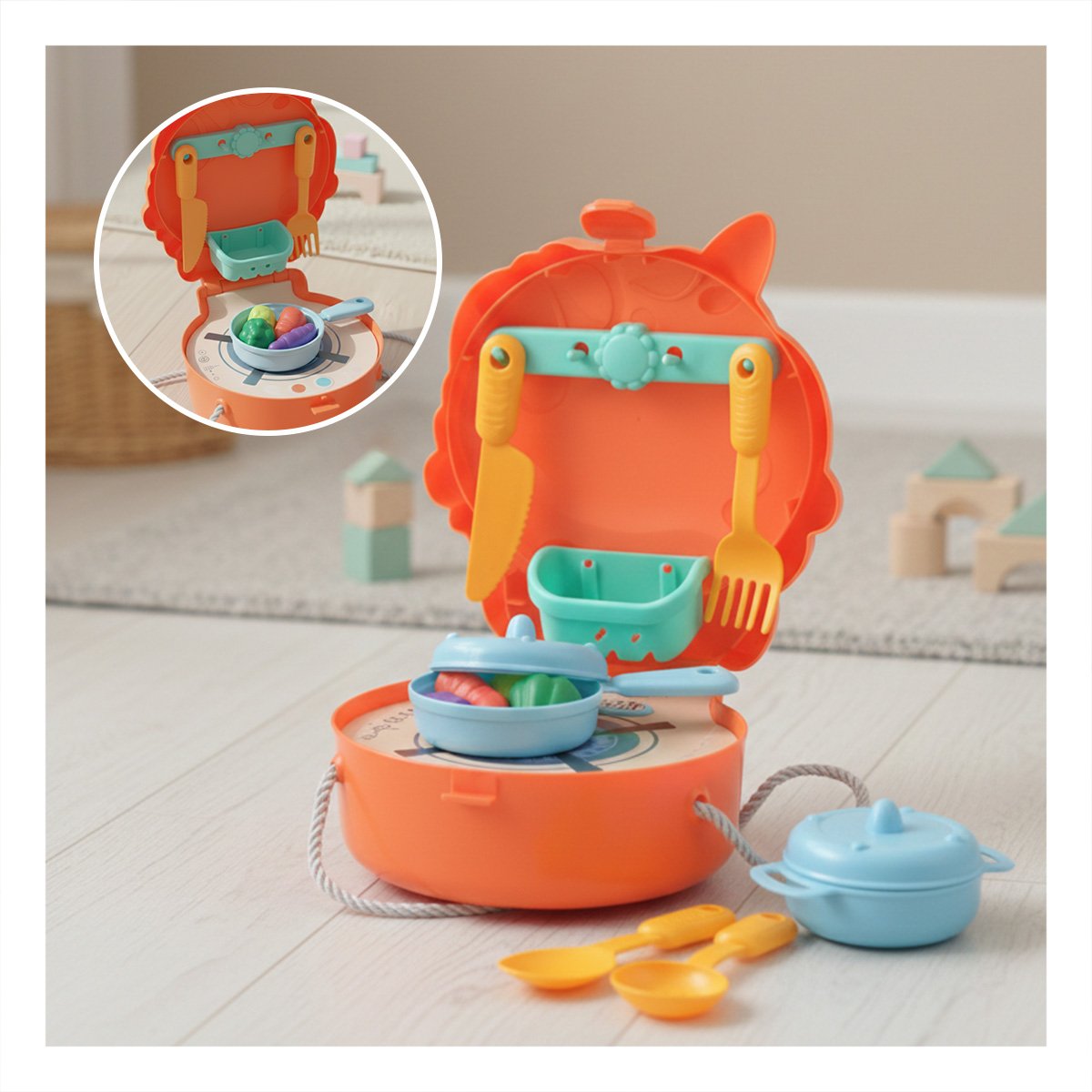 PACK2 KIT INFANTIL UNICORNIO COCINA DE JUEGO CON ACCESORIOS PARA NINOS - 5