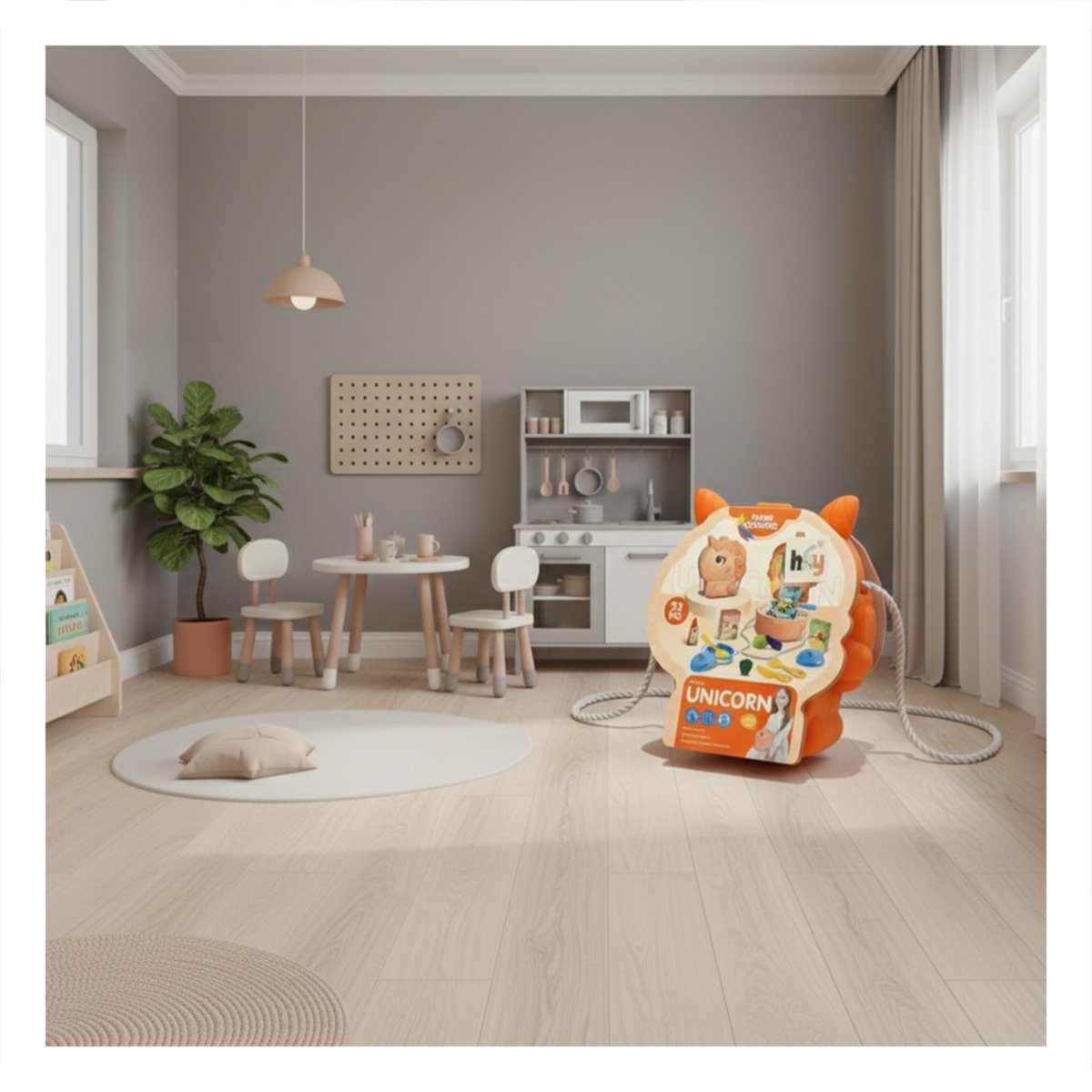 JUEGO UNICORNIO COCINA INFANTIL CON PIEZAS PARA MOMENTOS CREATIVOS EN CASA YPAPEL REGALO - 2