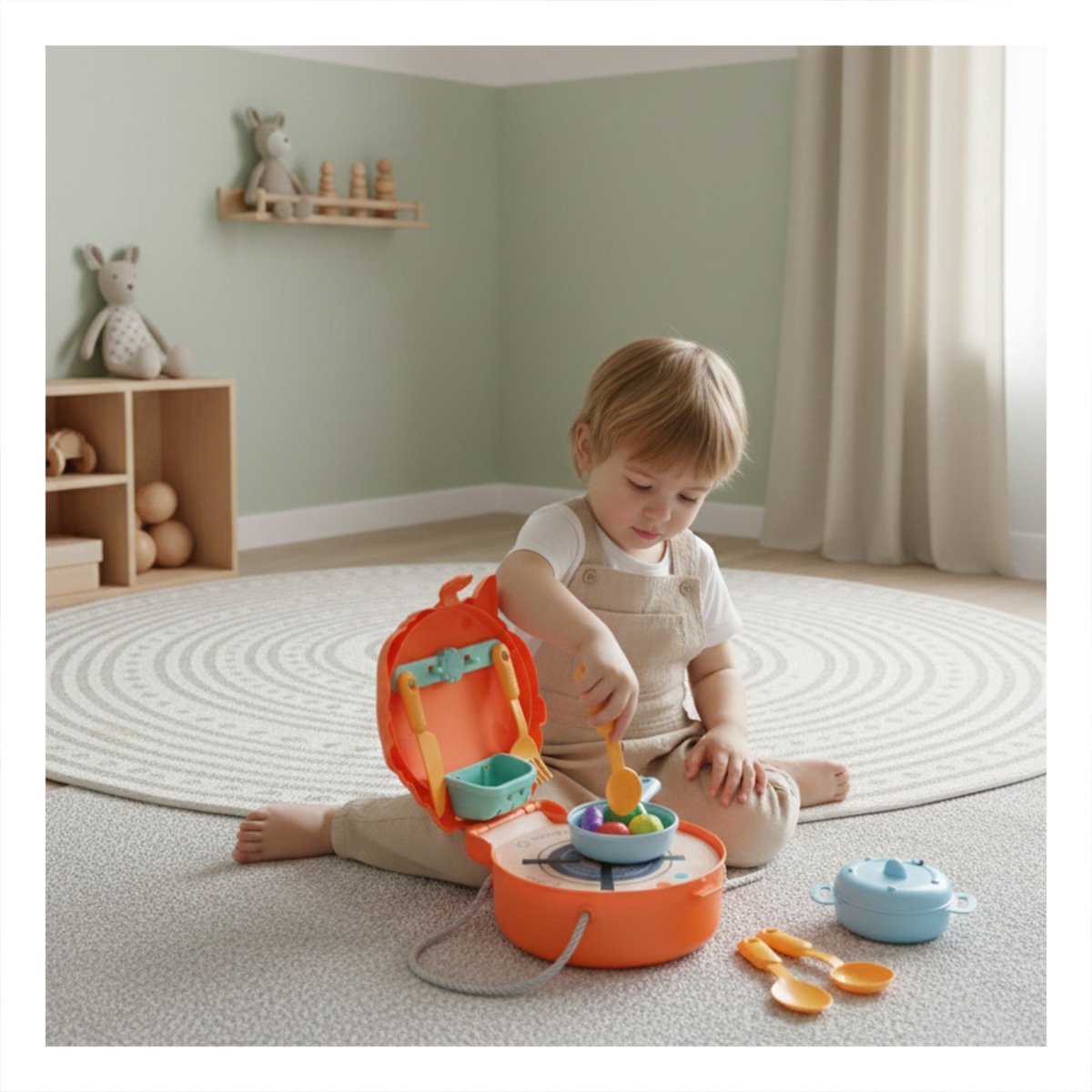 JUEGO UNICORNIO COCINA INFANTIL CON PIEZAS PARA MOMENTOS CREATIVOS EN CASA YPAPEL REGALO - 5