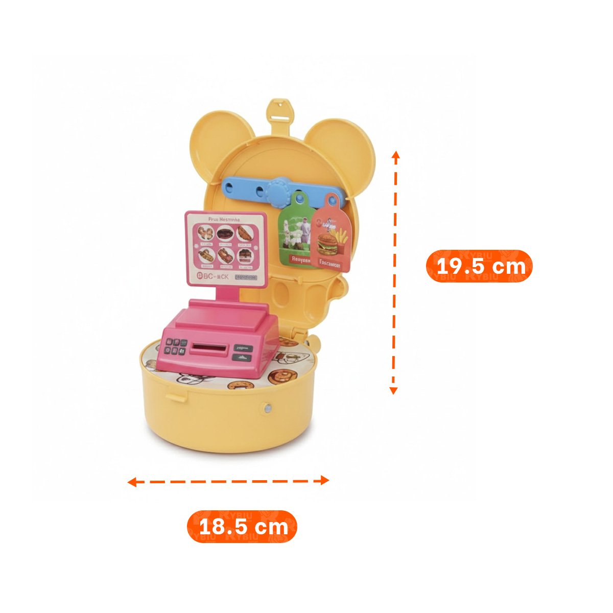PACK12 OPCION INFANTIL OREJITAS RESTAURANTE DE COMIDA RAPIDA 27 PIEZAS PARA JUEGO - 4