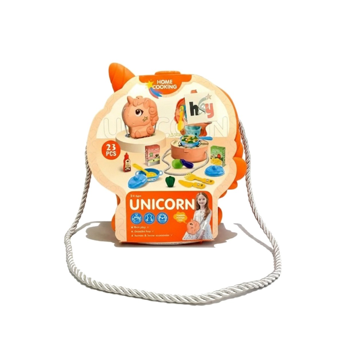PACK4 SISTEMA INFANTIL UNICORNIO COCINA DE JUEGO CON ACCESORIOS YPAPEL REGALO - 3