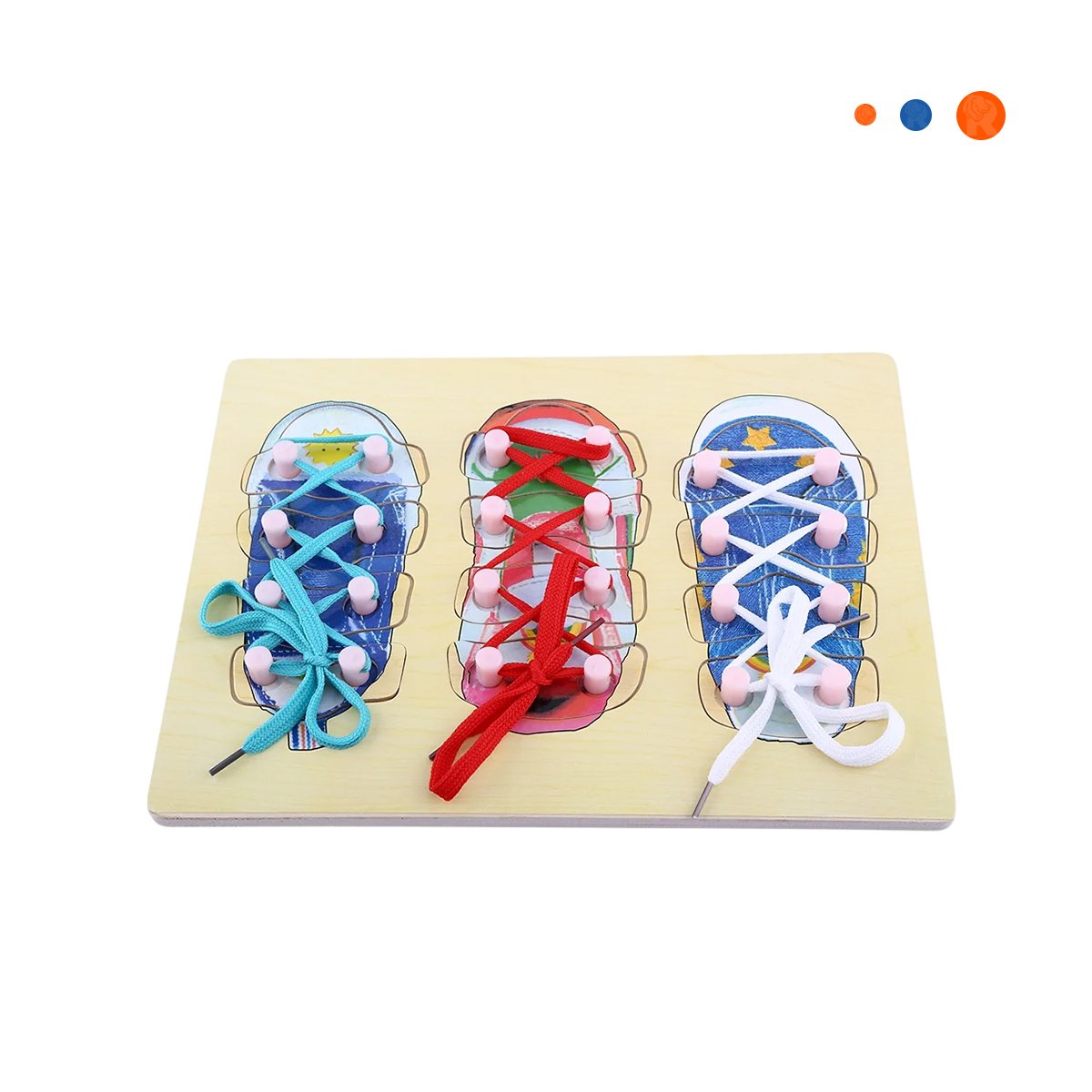 PACK4 SET ESCOLAR PARA ATAR PASADORES MULTICOLOR DIDACTICO INFANTIL YPAPEL REGALO - 3