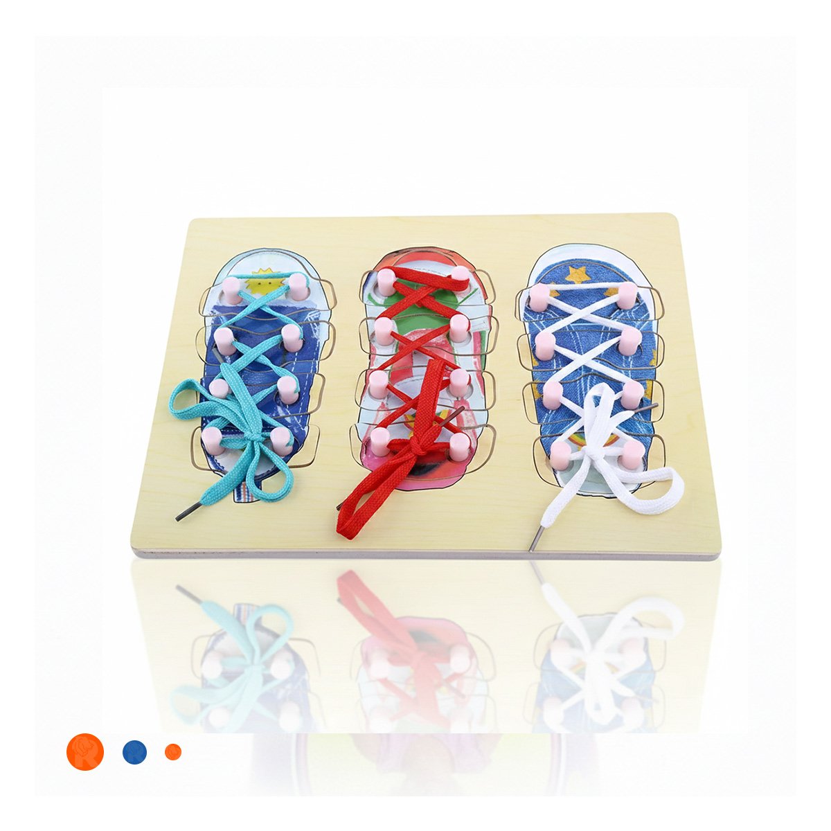 SISTEMA DIDACTICO PARA ATAR PASADORES MULTICOLOR EDUCATIVO YLIGAS REGALO - 3
