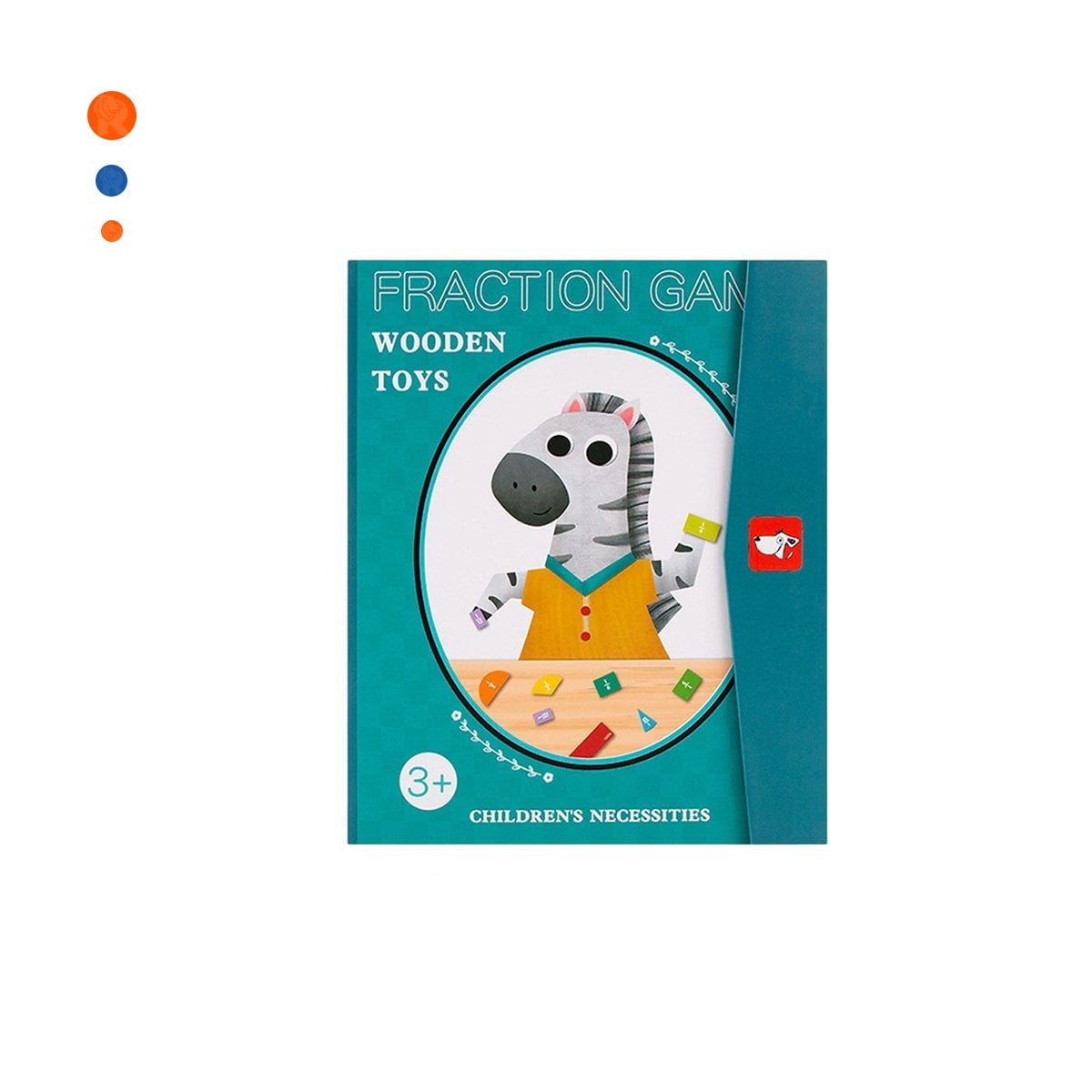 RECURSO EDUCATIVO DE FRACCIONES MAGNETICAS CELESTE DIDACTICO INFANTIL YPAPEL REGALO - 1