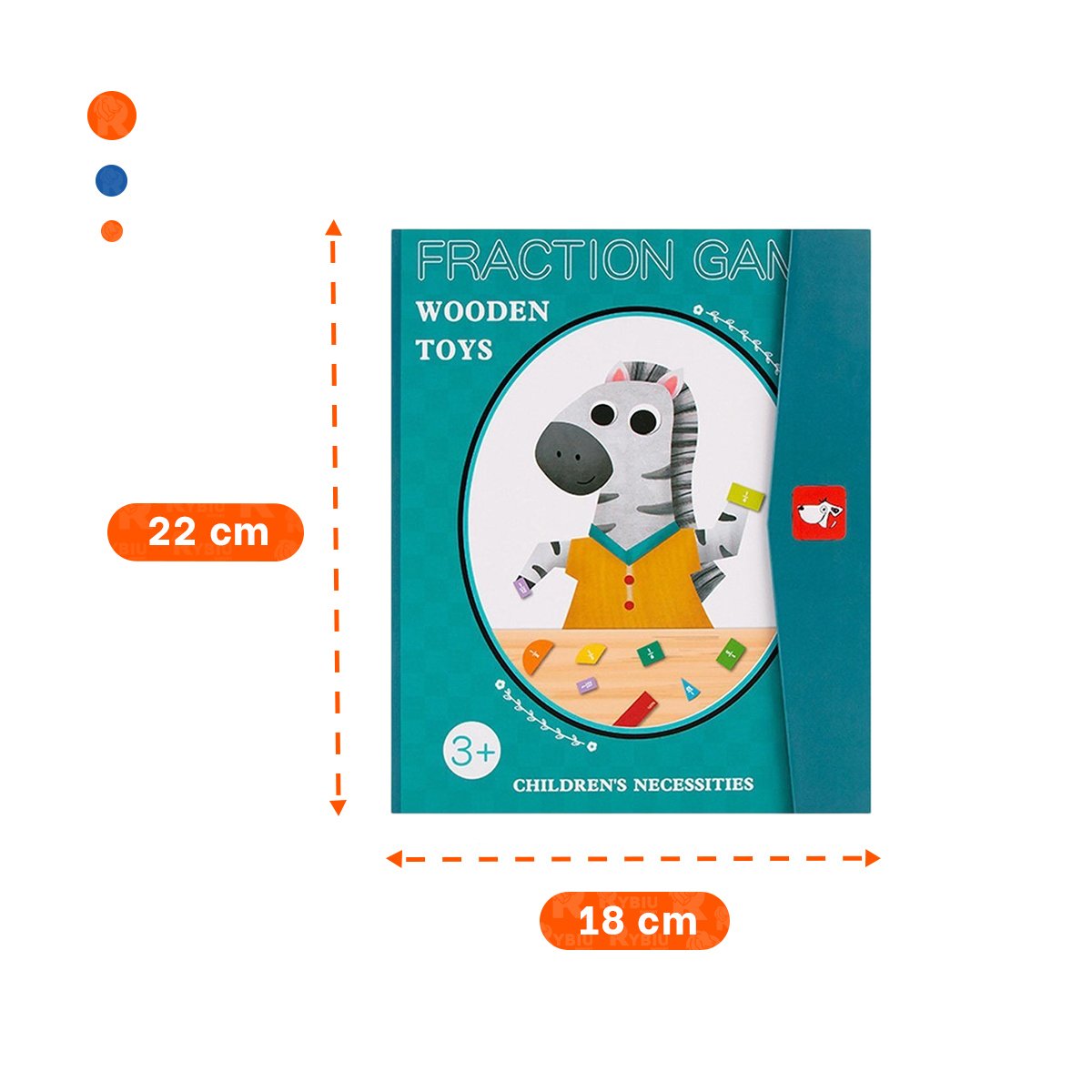 PACK2 MANUAL INFANTIL DE FRACCIONES MAGNETICAS CELESTE EDUCATIVO YPAPEL REGALO - 4