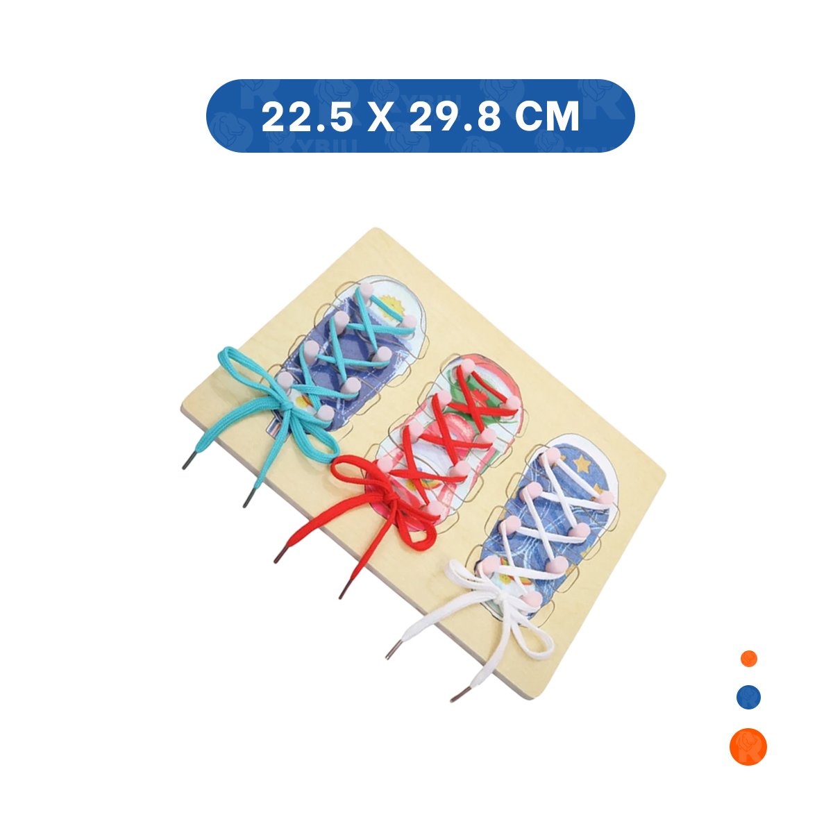 PACK2 ELEMENTO DIDACTICO PARA ATAR PASADORES MULTICOLOR DE APRENDIZAJE - 4
