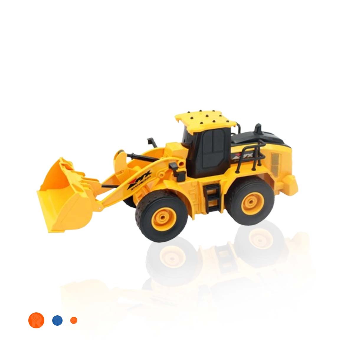 SISTEMA A CONTROL REMOTO EXCAVADORA BRAZO DELANTERO INFERIOR AMARILLO DE JUGUETE YLIGAS REGALO - 3