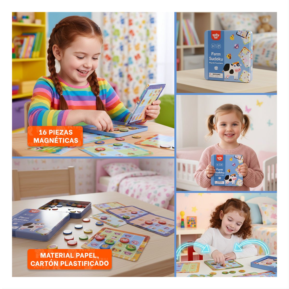 RECURSO EDUCATIVO DE SUDOKU DE GRANJA CELESTE PARA APRENDIZAJE TEMPRANO YSTICKY - 5