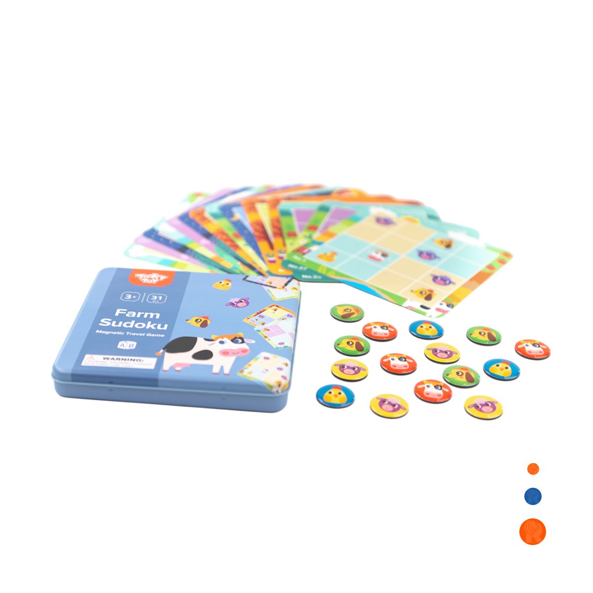KIT EDUCATIVO DE SUDOKU DE GRANJA CELESTE PARA DESARROLLO INTELECTUAL YREGALO STICKER - 3