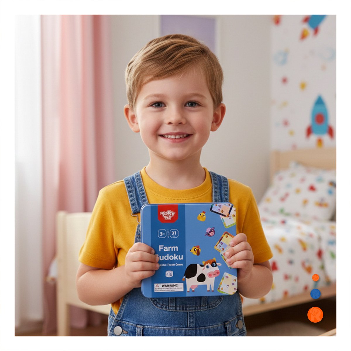PACK4 KIT DE LOGICA DE SUDOKU DE GRANJA CELESTE DIDACTICO YREGALO STICKER - 5