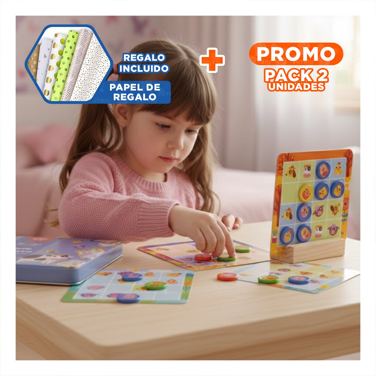 PACK2 MATERIAL DE LOGICA DE SUDOKU DE GRANJA CELESTE EDUCATIVO YPAPEL REGALO - 1