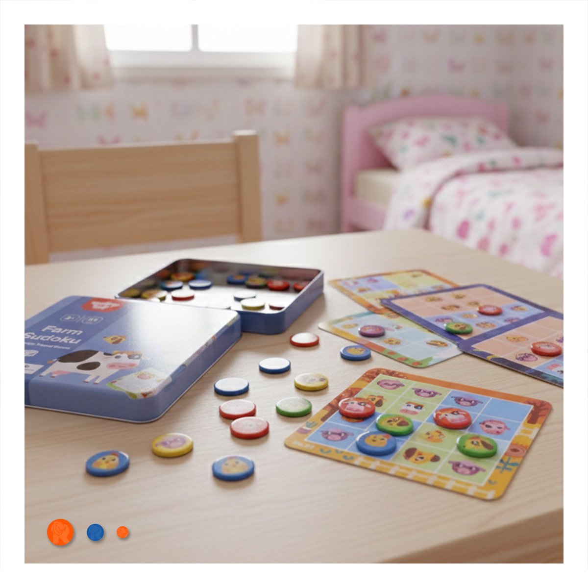 PACK2 MATERIAL DE LOGICA DE SUDOKU DE GRANJA CELESTE EDUCATIVO YPAPEL REGALO - 2
