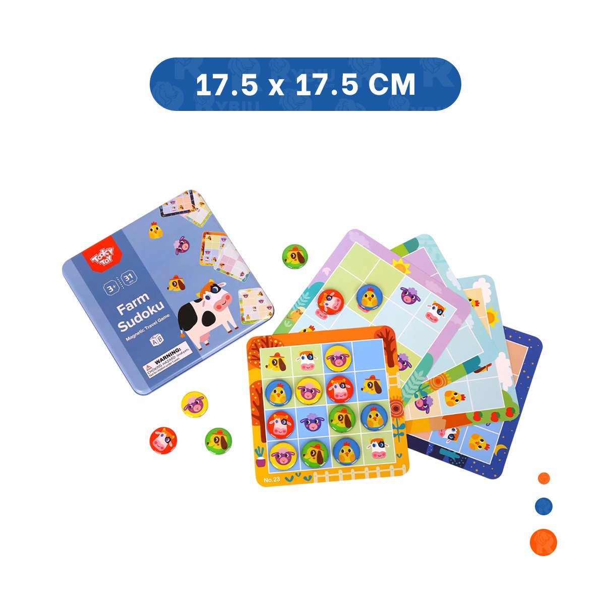 PACK2 RECURSO DE LOGICA DE SUDOKU DE GRANJA CELESTE DIDACTICO YREGALO STICKER - 4