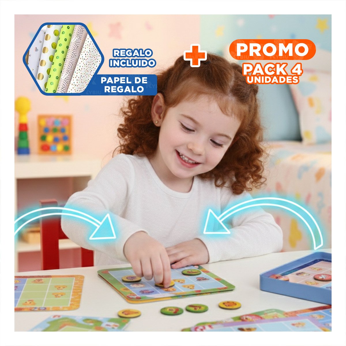 PACK4 SET DE LOGICA DE SUDOKU DE GRANJA CELESTE EDUCATIVO YPAPEL REGALO - 1
