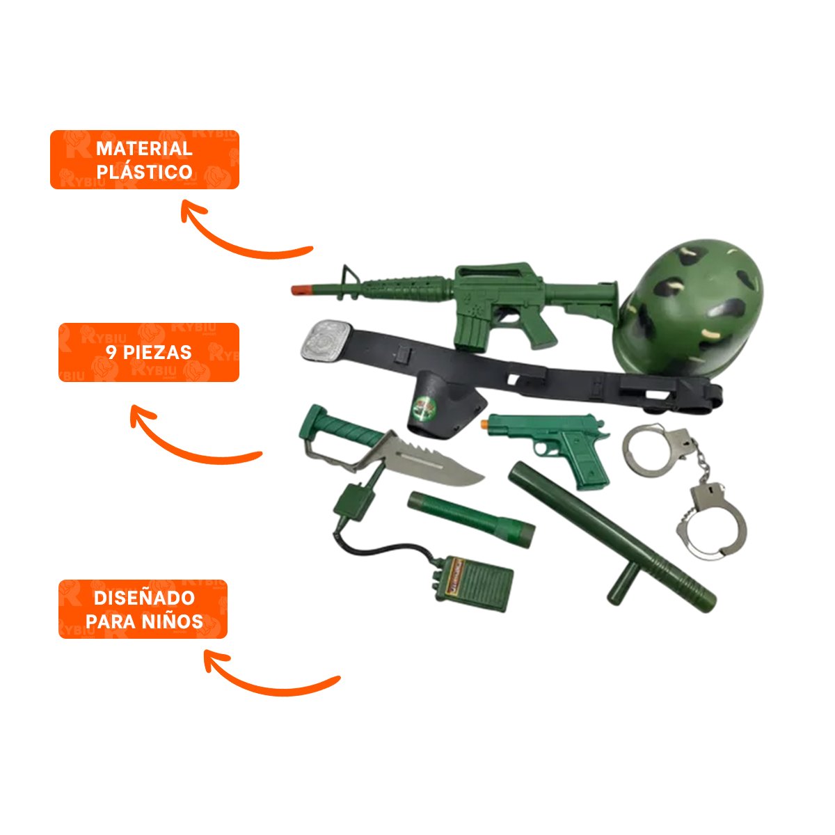 ACCESORIO TIPO MILITAR PARA USO DIARIO EN TRABAJO CAMPO Y ACTIVIDADES OUTDOOR - 3