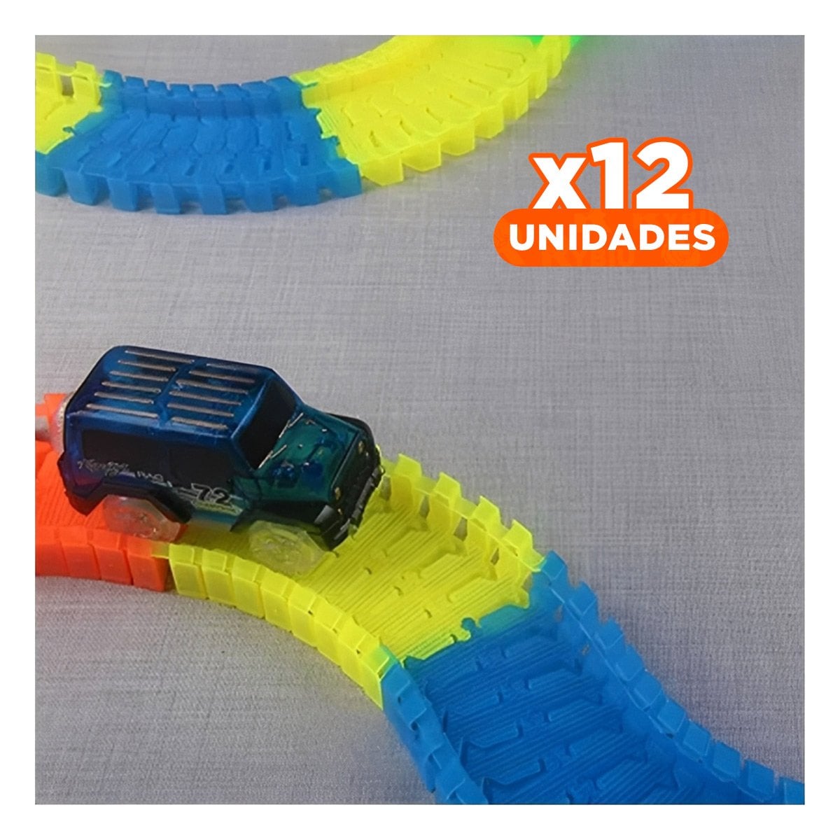 PACK12 CAMINO DE COLORES CON CARRO PARA NIÑOS ALEGRE Y COLORIDO - 1