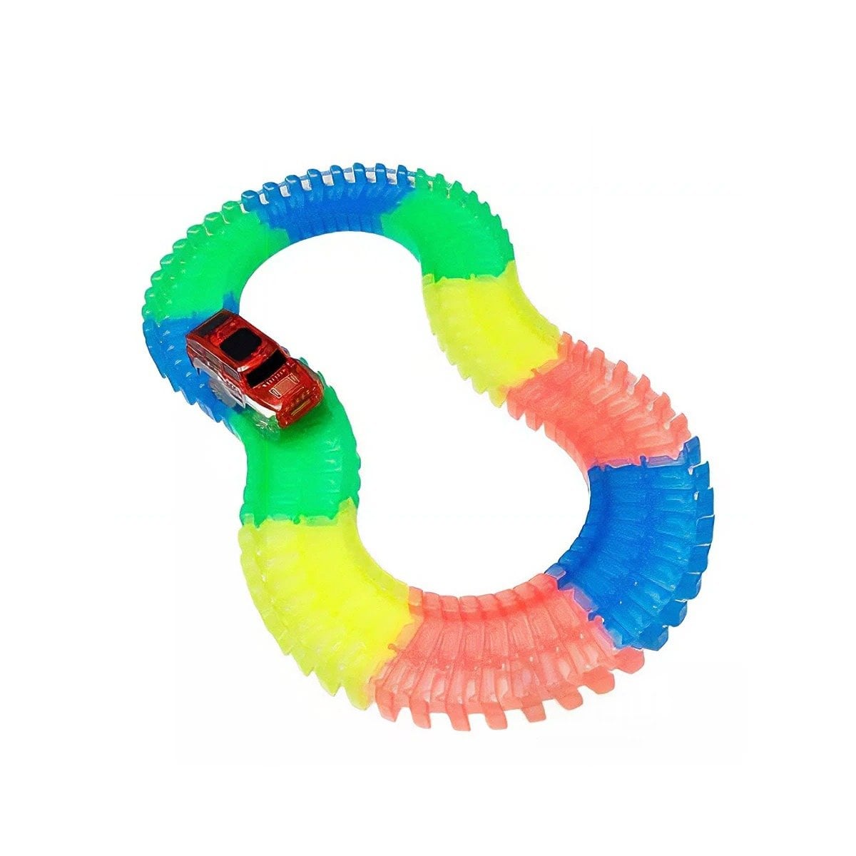 PACK4 PISTA DE COLORES CON CARRO PARA NIÑOS ALEGRE Y COLORIDO YPAPEL REGALO - 3