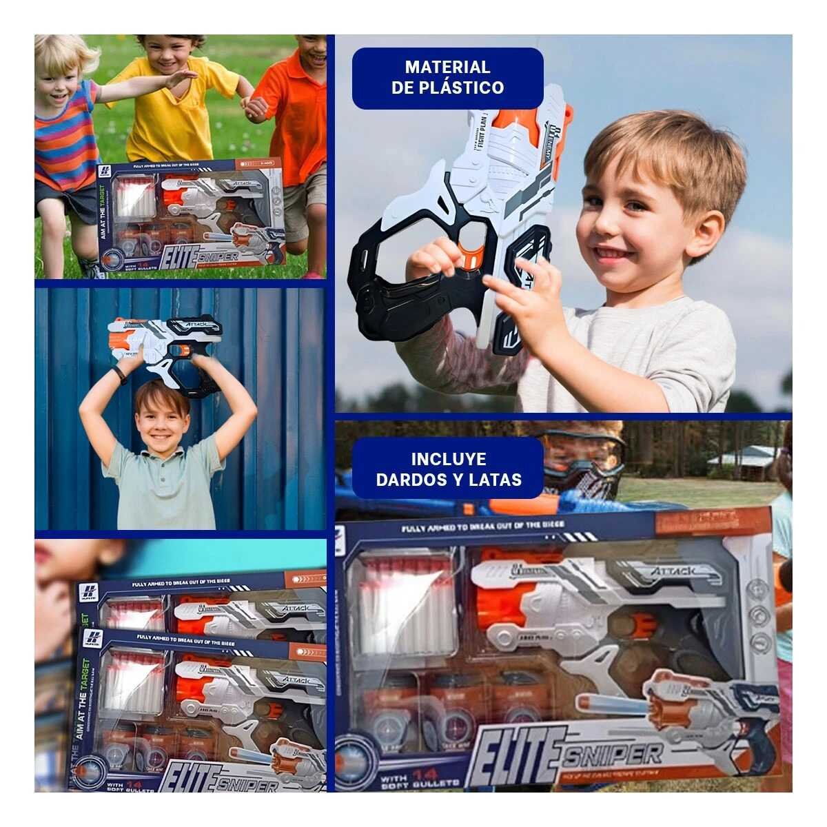 PACK6 KIT DE JUEGO LANZA DARDOS CON LATAS PARA NIÑOS COLORIDO Y DIVERTIDO YPAPEL REGALO - 3