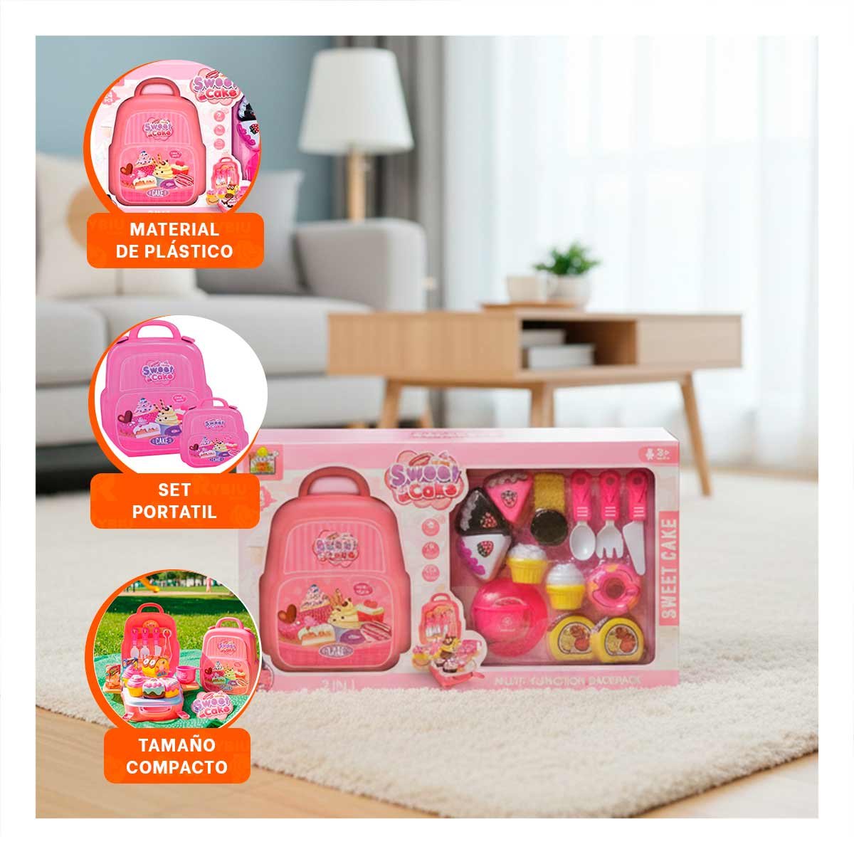 SET PASTELERO PARA REPOSTERIA CASERA EN COCINA HOGAR COLOR ROSADO YPAPEL REGALO - 3