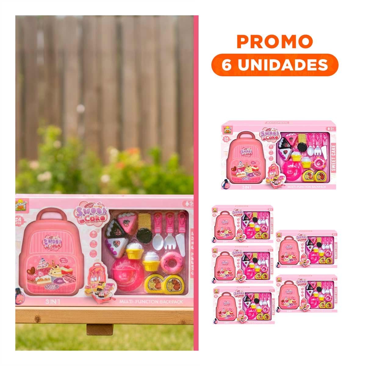 PACK6 ESTUCHE PASTELERO PARA REPOSTERIA CASERA EN COCINA HOGAR COLOR ROSADO - 1