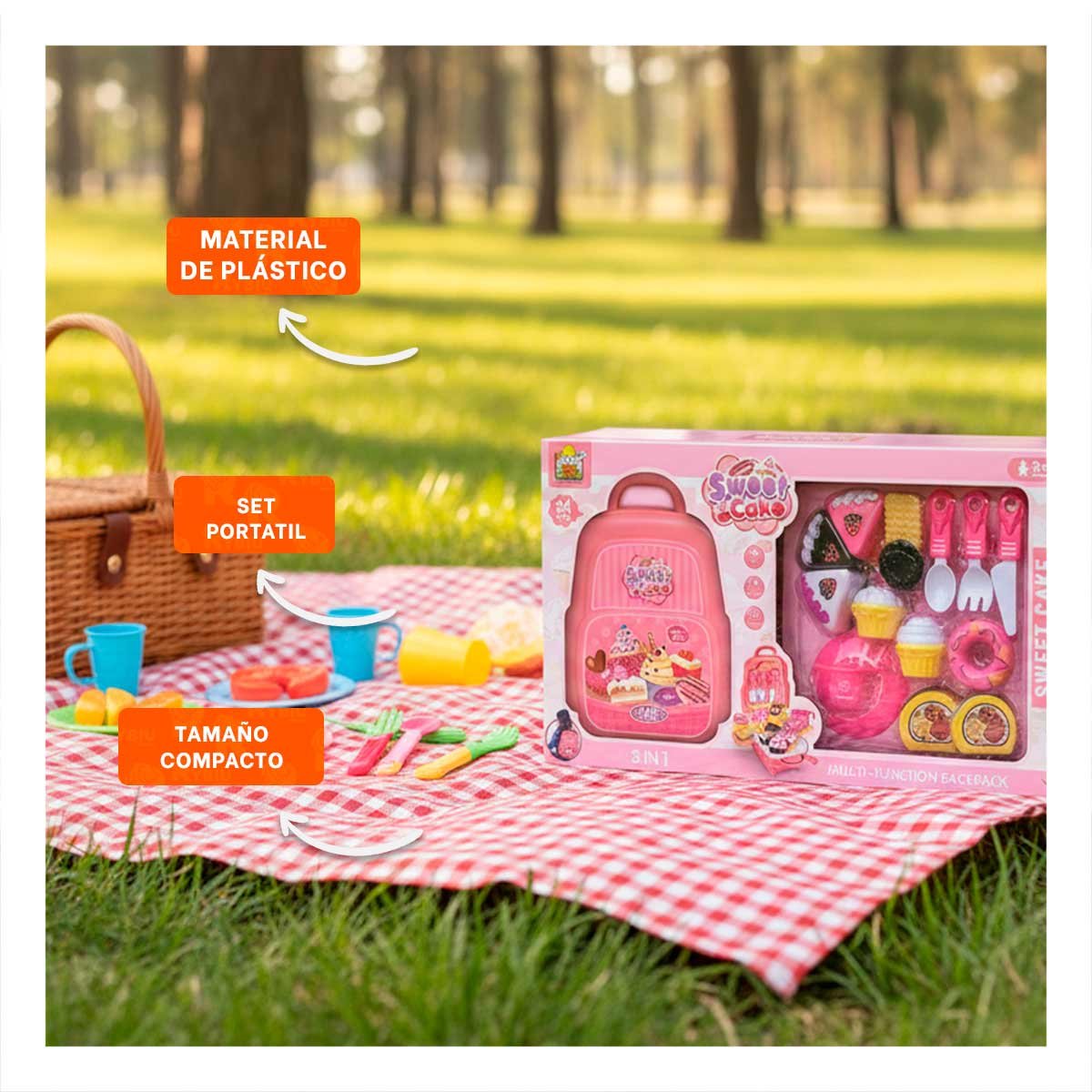 PACK6 ESTUCHE PASTELERO DE COCINA PARA REPOSTERIA HOGAR EN COLOR ROSADO YPAPEL REGALO - 2