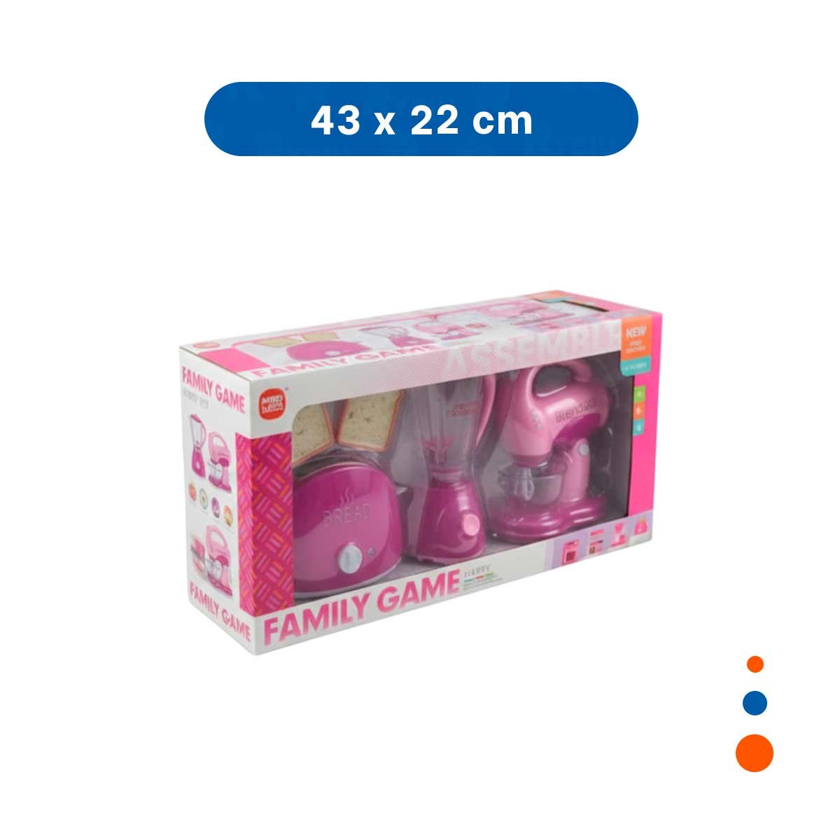 PACK6 SOLUCION HOGAR ELECTRODOMESTICOS COCINA ROSADO CON TOSTADORA LICUADORA Y BATIDORA - 4