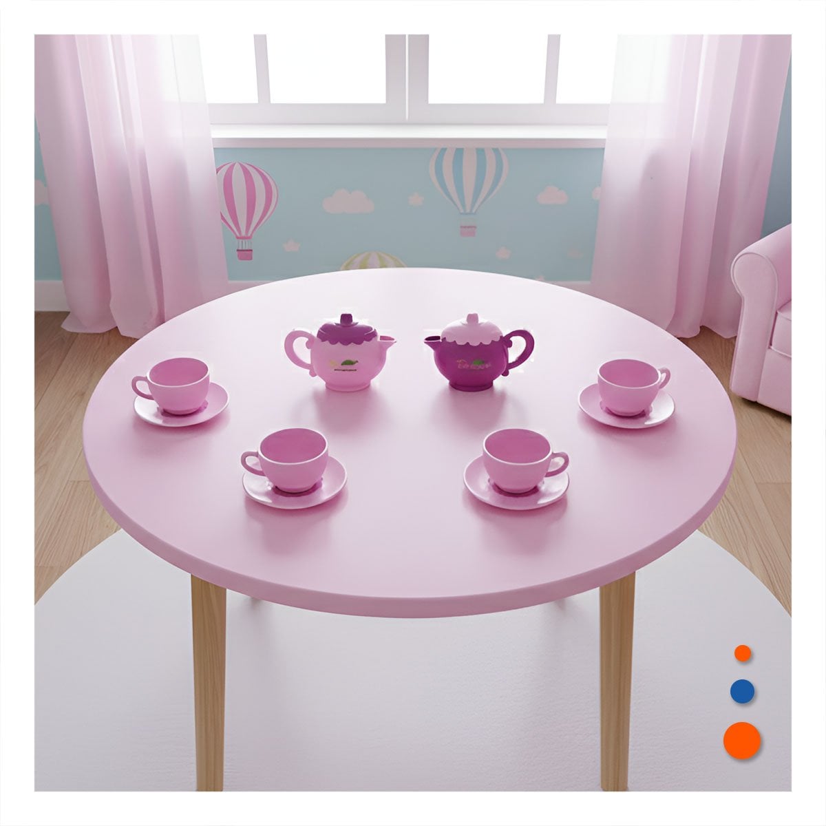 JUEGO DE MENAJE PARA FIESTA HOGAR DECORACION MESA ROSADO PARA EVENTOS YPAPEL REGALO - 2