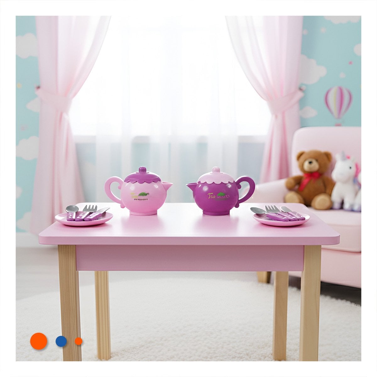 PACK6 JUEGO DE MENAJE PARA FIESTA HOGAR DECORACION MESA ROSADO COMBINABLE - 3