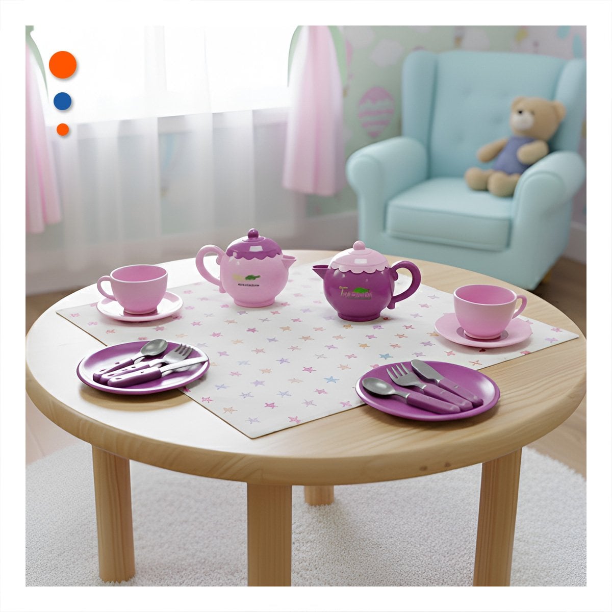 COLECCION DE MENAJE PARA FIESTA HOGAR DECORACION MESA ROSADO VERSATIL - 1