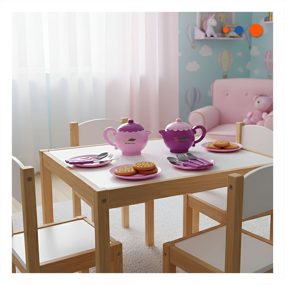 COLECCION DE MENAJE PARA FIESTA HOGAR DECORACION MESA ROSADO VERSATIL - 2