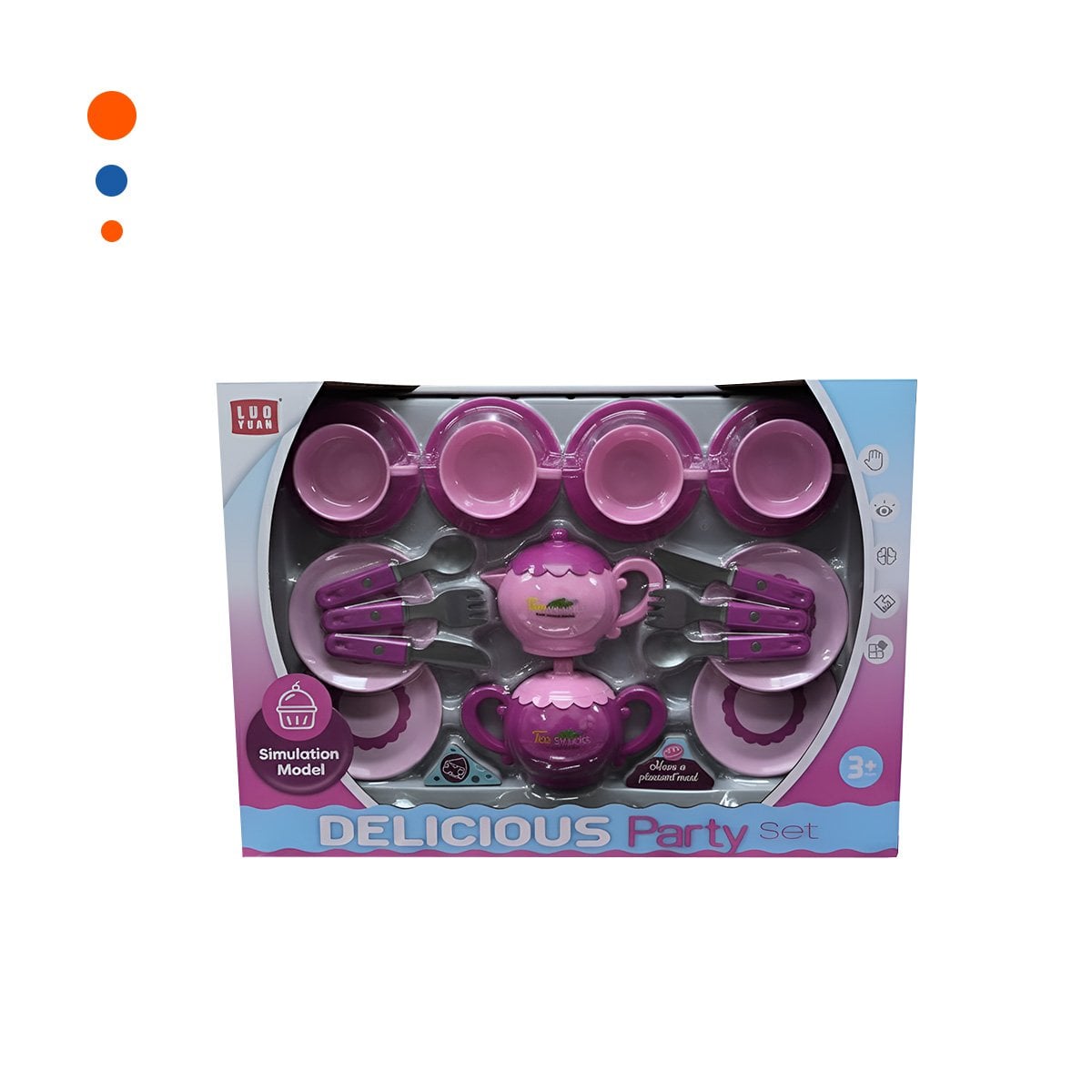 COLECCION DE MENAJE PARA FIESTA HOGAR DECORACION MESA ROSADO VERSATIL - 3