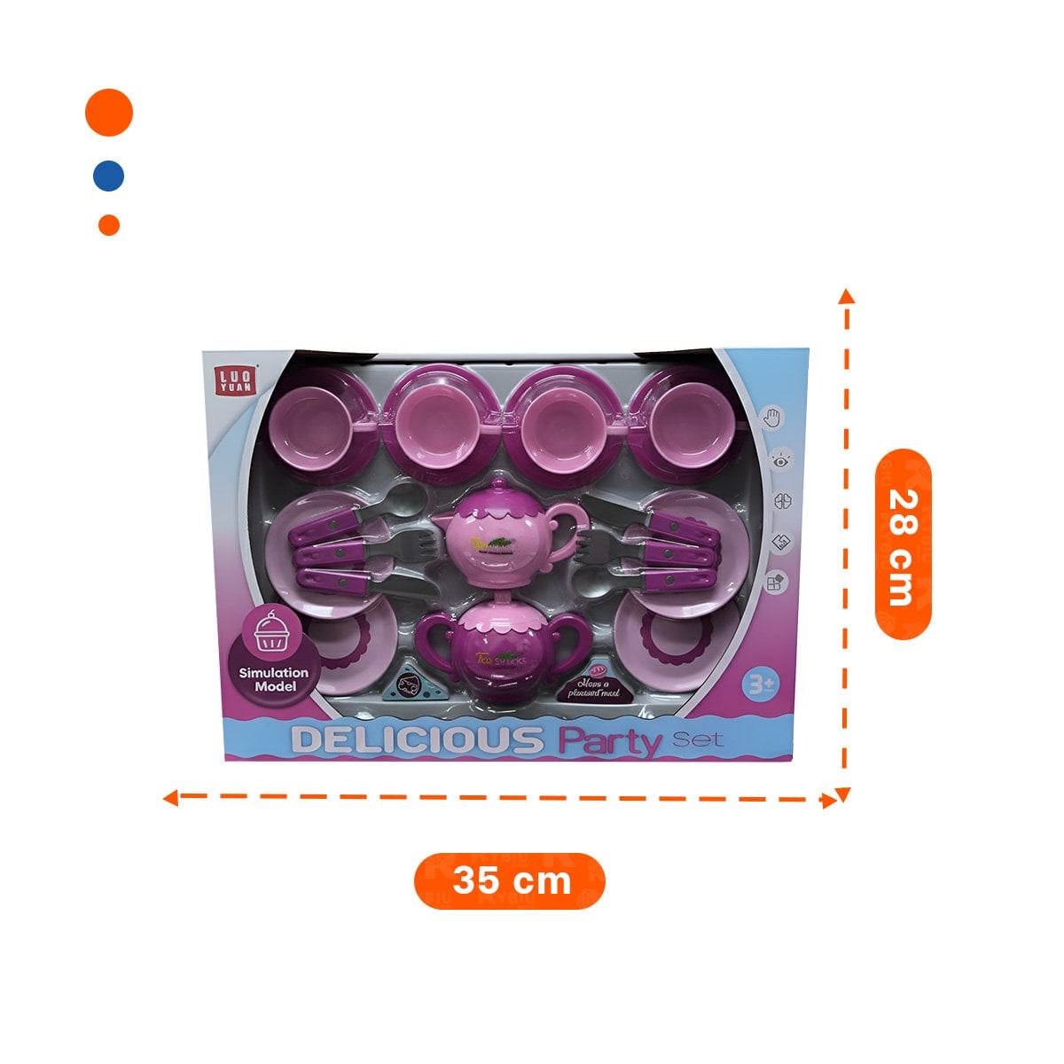COLECCION DE MENAJE PARA FIESTA HOGAR DECORACION MESA ROSADO VERSATIL - 4