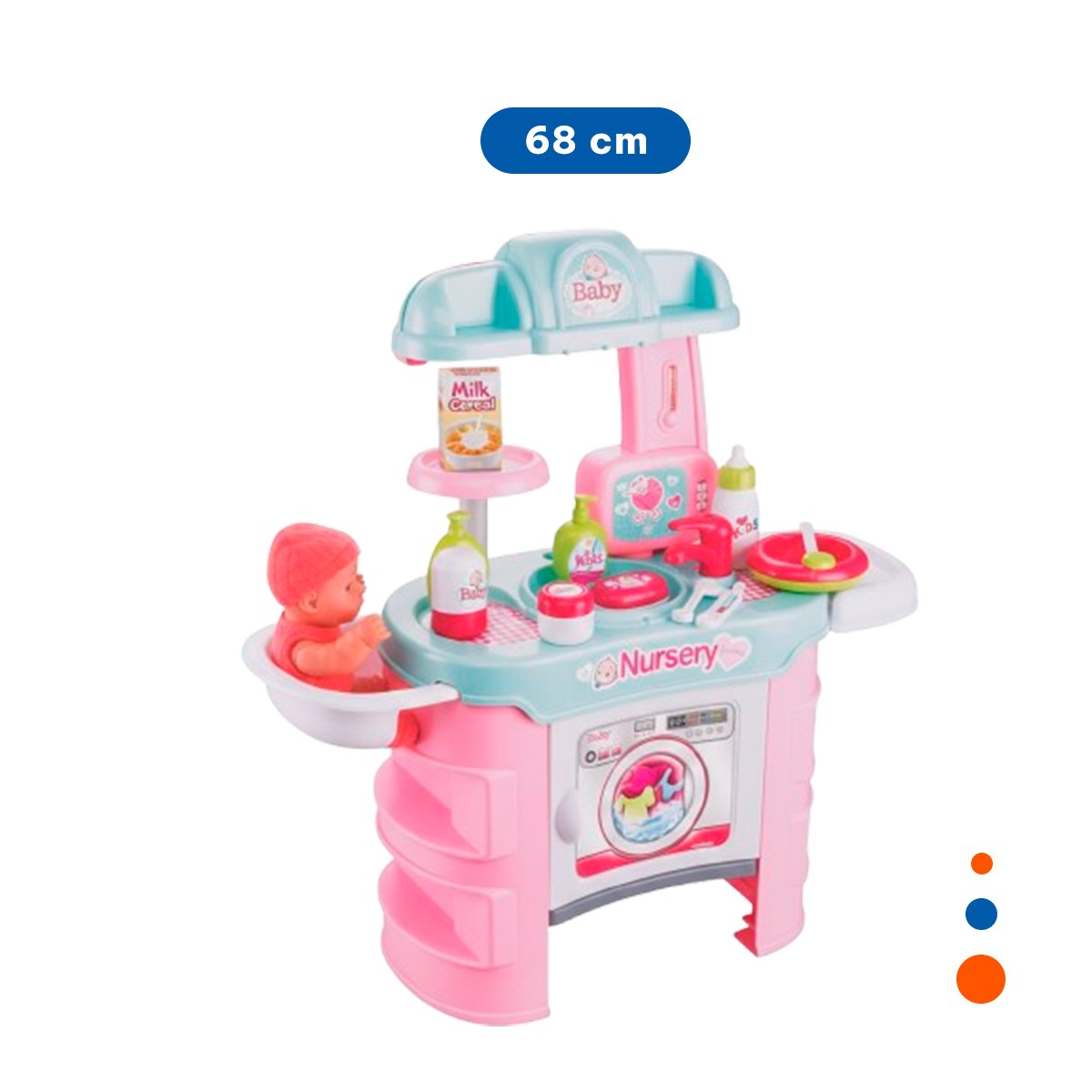PACK4 ESPACIO DIDACTICO GUARDERIA ROSADO PARA USO DIARIO EN CASA FAMILIAR YPAPEL REGALO - 4